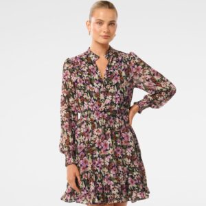 Penny Micro Pleat Skater Mini Dress